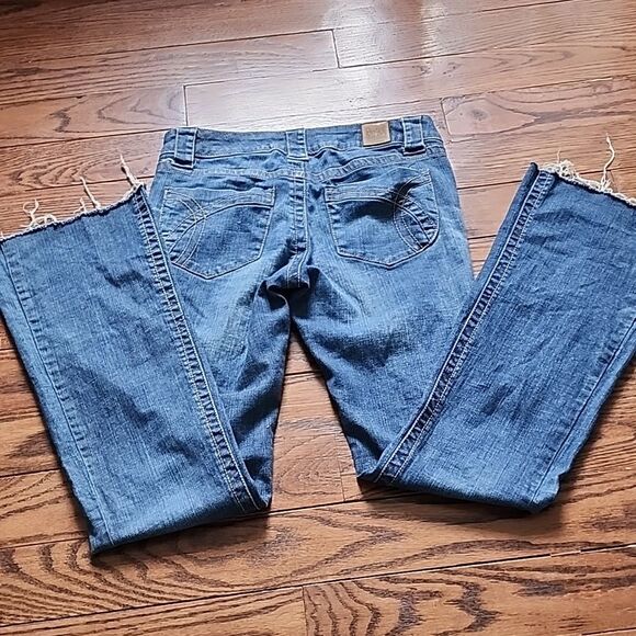 PARIS BLUES Vintage Bootcut Jeans Size 9 Y2K Trendy Low Rise 2000s 90s Trendy - Picture 6 of 10
